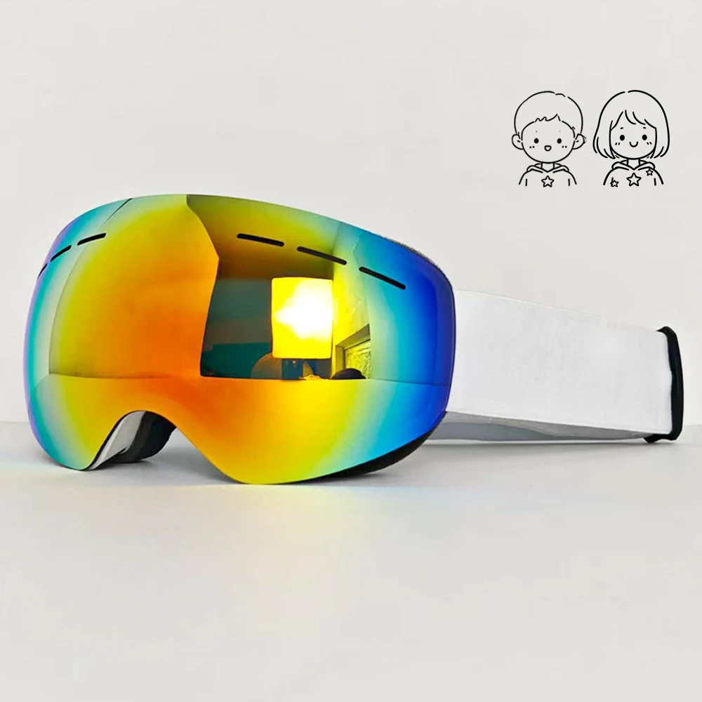 

2025 Children All Day Breathable Snow Goggles HD Protective Lenses Windproof Dustproof Sandproof Snow Mountain Skiing Snowboard