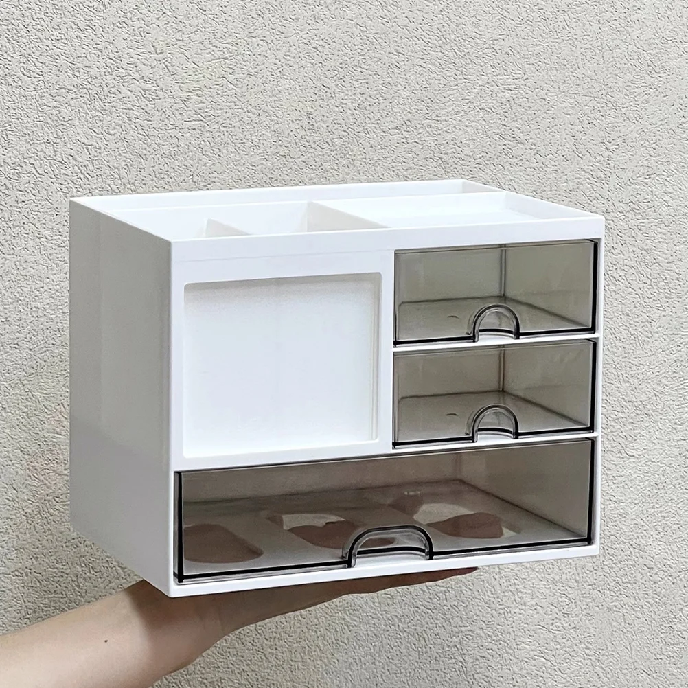 

Desktop Storage Box Drawer Office Crate Shelves Organizer with Drawers Container