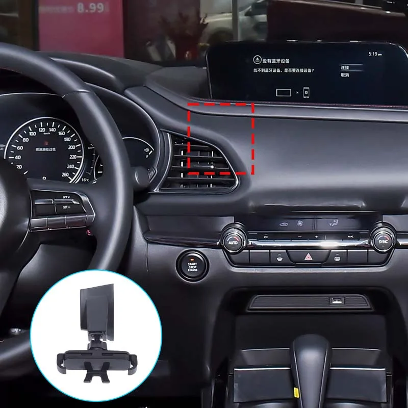 

ABS material Central control air outlet mobile phone holder For Mazda BP CX-30 2020-2024 LHD car Accessories