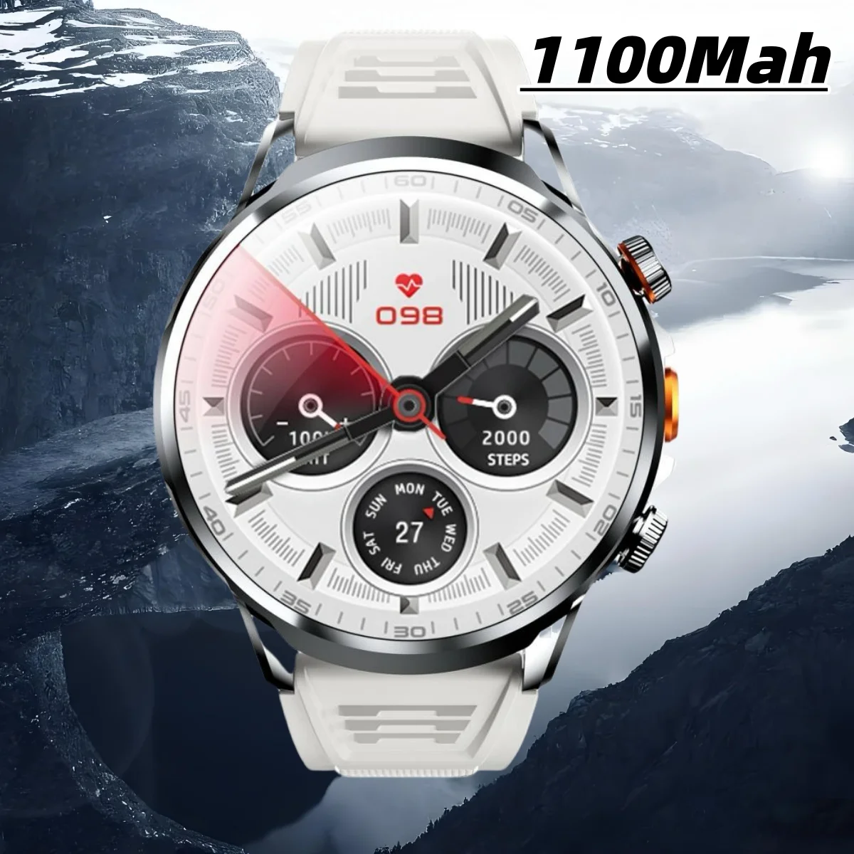 H18 Smart Watch 1.95\'\' Large Screen HD Display 5G SIM Card WIFI Video Call Side Camera Fitness Tracker Pedometer for Men 128GB