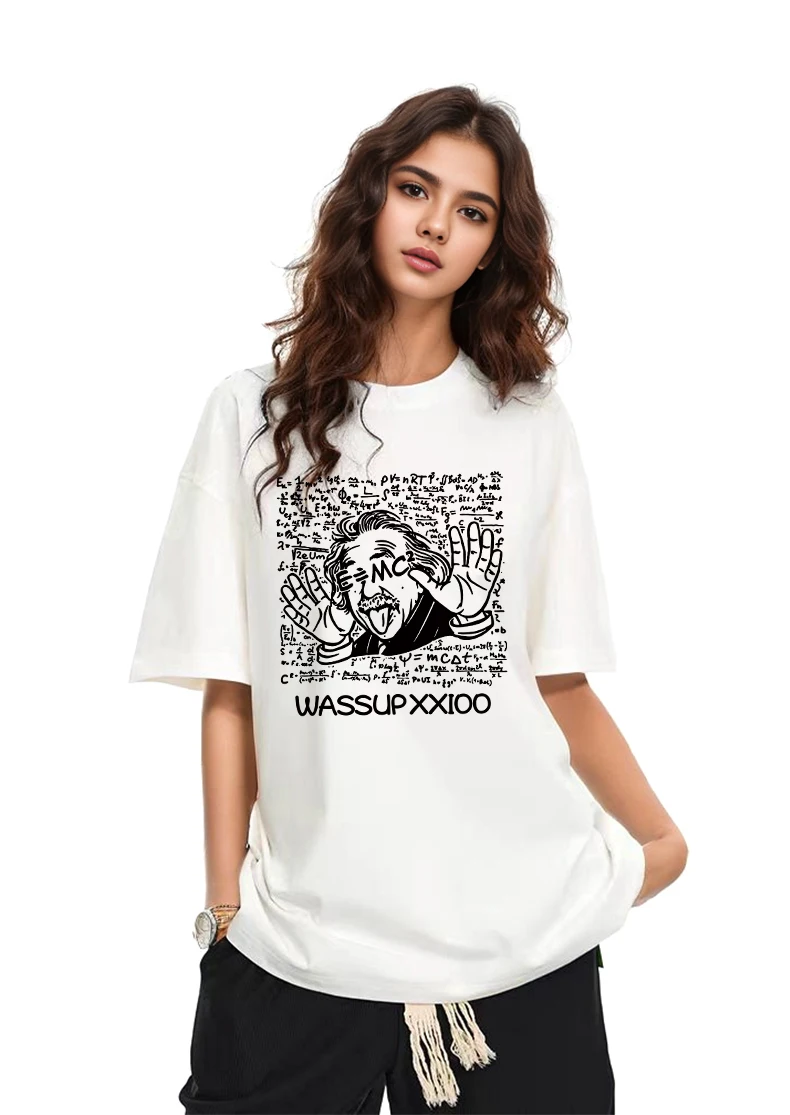 

Motorcycle Trendy Short-Sleeved Boys Summer 2025 New Loose High Street Ins Pure Cotton Versatile Couple Half-Sleeve