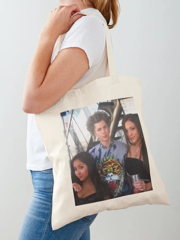 Michael Cera on Jersey Shore Tote Bag eco pack shopping bags foldable tote bag custom