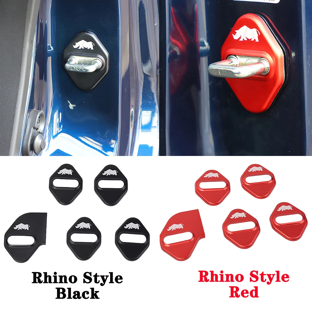 Car Door Lock Latch Protection Cover Spare Parts for Suzuki Jimny 2019 2020 2021 2022 2023 Interior Accessories Rhino Style