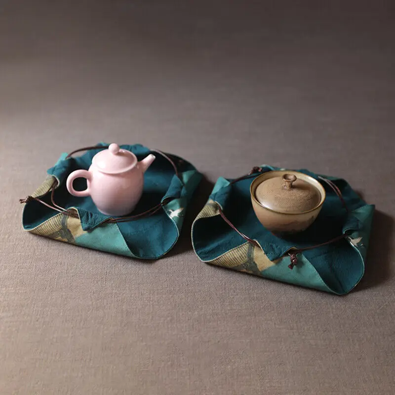 Chinese Teapot Teacup Storage Pouch Portable Outdoor Travel Package Cloth Bag Canisters Gaiwan Package Tea Set Cozy Cozies