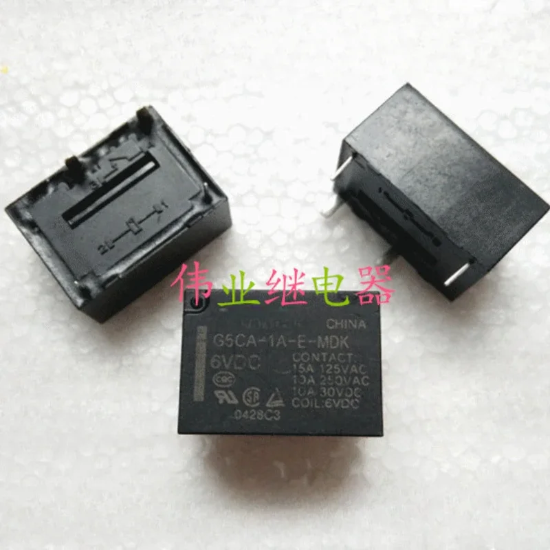 （Brand New Original）1pcs/lot 100% original genuine relay:G5CA-1A-E-MDK 6VDC 10A 4pins