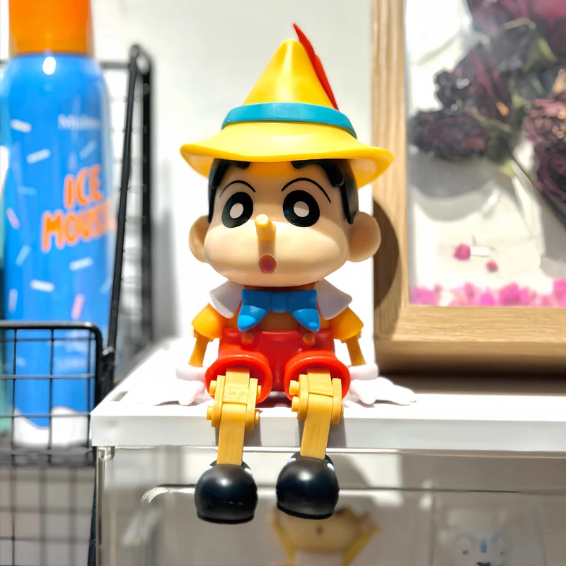 1pcs Car Interior Decoration Cartoon Character Anime Pinocchio Building Block Marionette Doll little devil Car Decoration