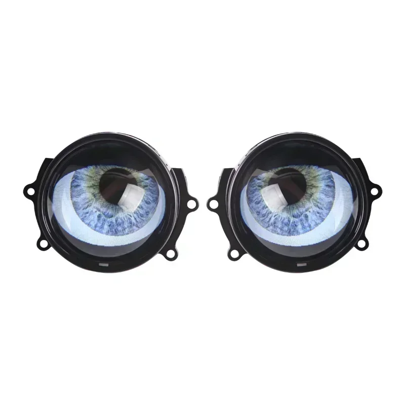2 uds 7th Devil Eyes lente 3 pulgadas para 12v coche WIFI Control ojos Kits de reequipamiento montaje accesorios de luz de coche