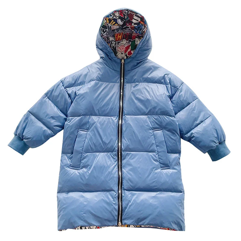 

Boy Two-Sided Jaqueta Hooded Infantil Waterproof Children's Jacket Coat for Girls Winter Outdoor Snowsuit Boy Jacket Boy Clothes