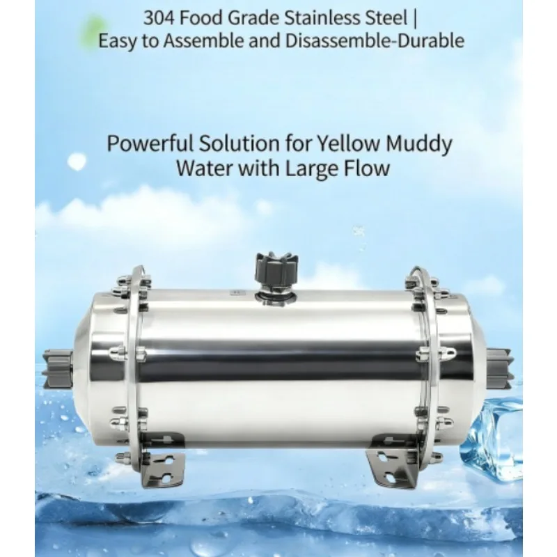 Industrial Commercial Stainless Steel Ultrafiltration Water Purifier System Drinking Water Treatment High Efficiency Large Flow