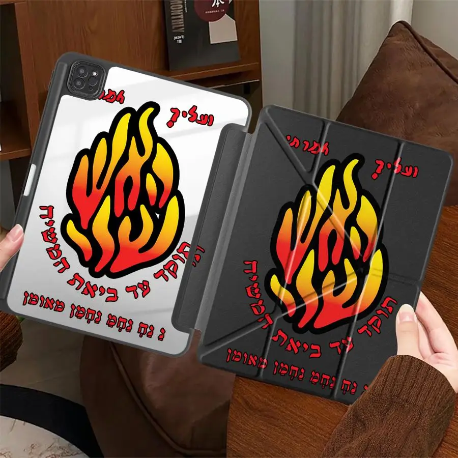 Flame Pattern Tablet Case For iPad Pro 2025 11th 10th 9th 8th 7th 12.9inch Mini 6 7 Air 4 5 M3 M2 1 2 M4 11inch Holder Cover