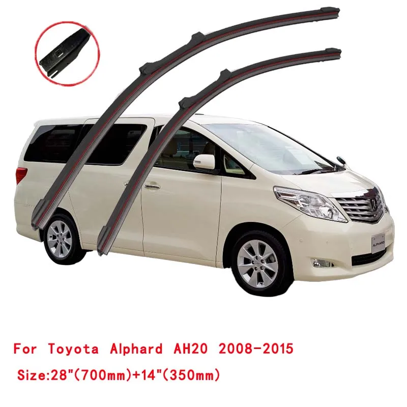 For Toyota Alphard Vellfire AH10 AH20 2002~2015 Windscreen Windshield Wipers Windows Accessories 2002 2003 Car Front Wiper Blade