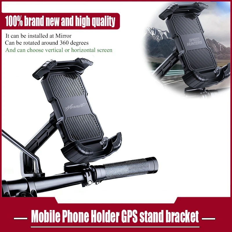 

For HONDA CB750 CB 750 CB599 CB600F CB600 Hornet 600 Motorcycle Mirror Phone Mount Stand