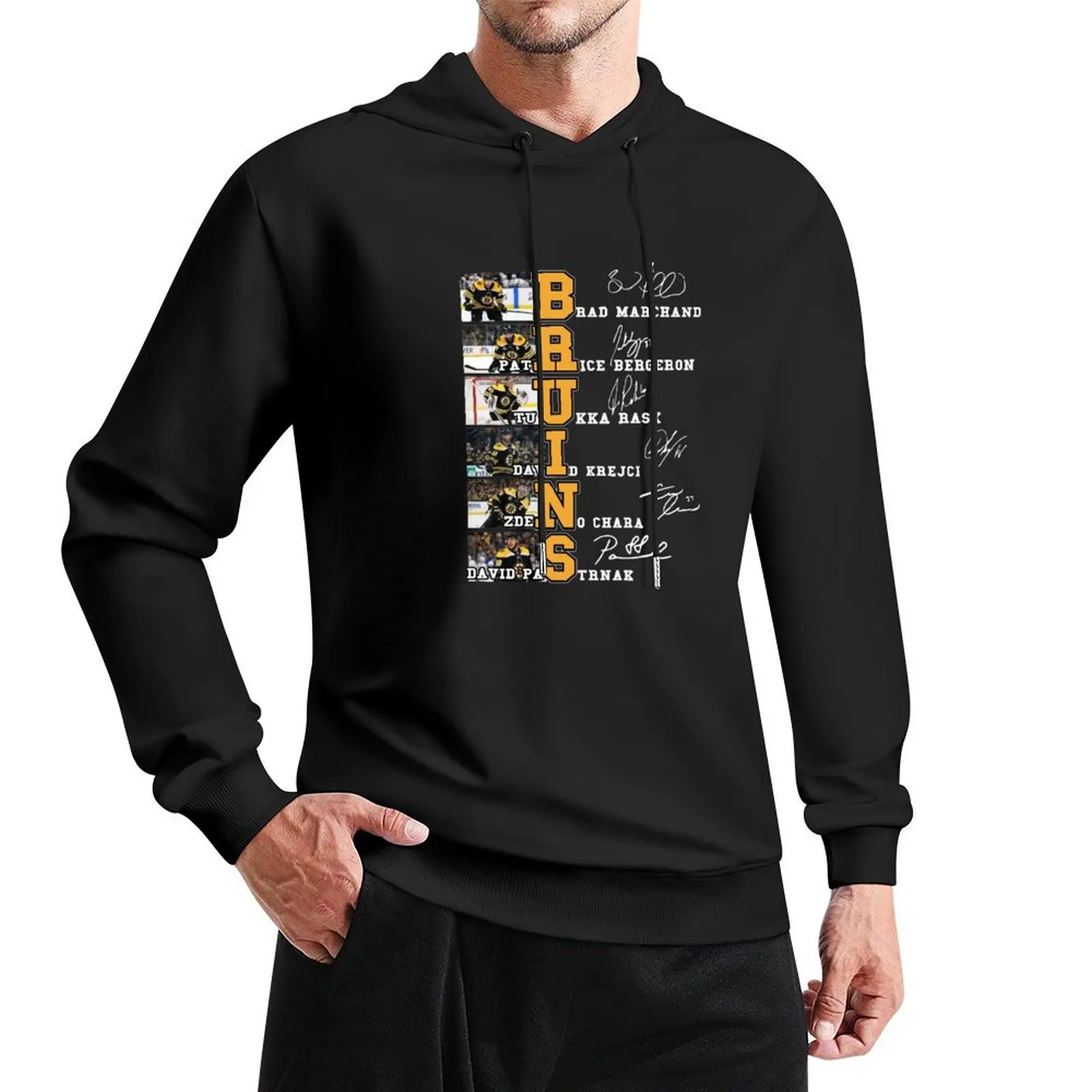 

Prémíúm Brúíns Brad Marchand Rice Bergeron Tuukka 2 Pullover Hoodie anime clothes men's sweat-shirt set tracksuit men