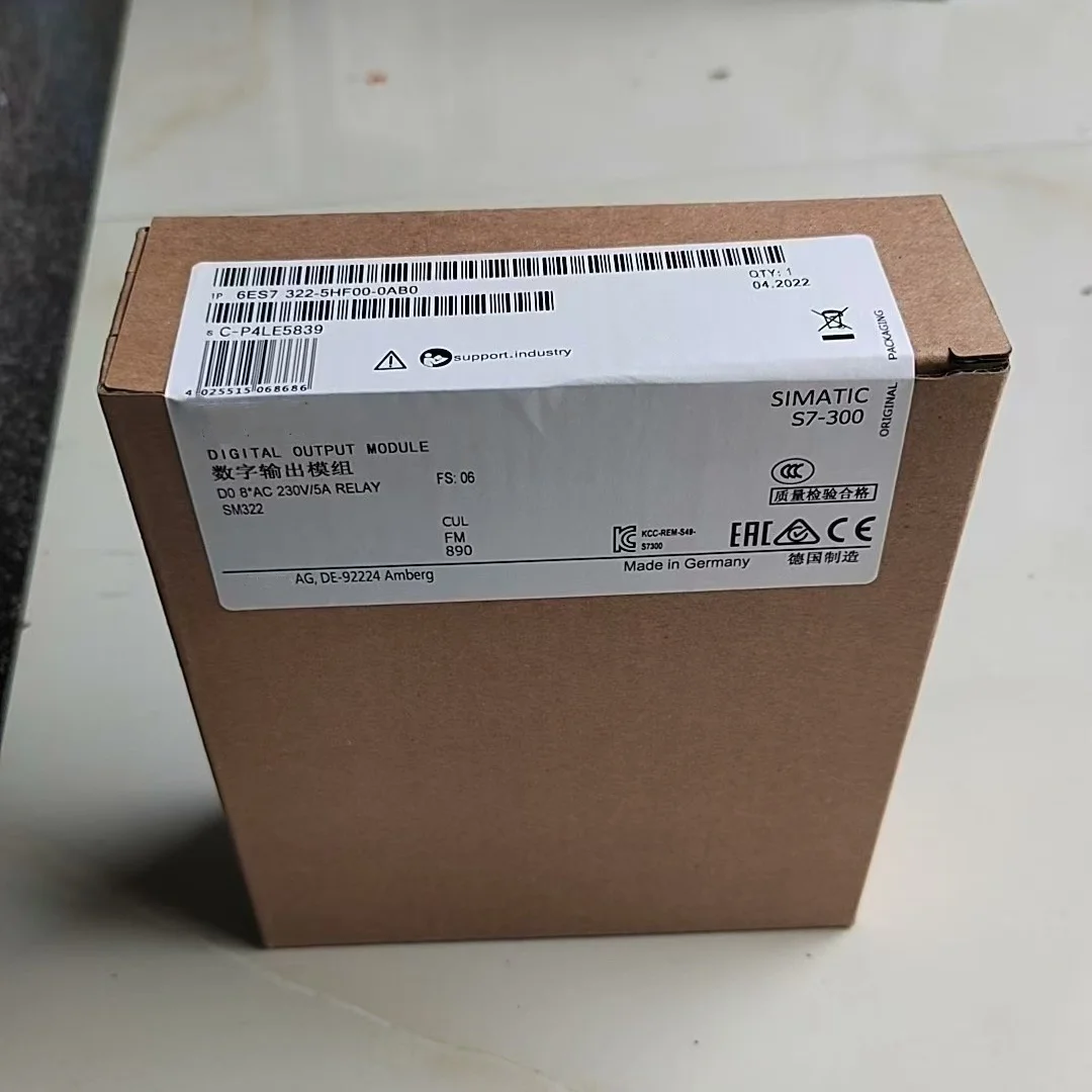 Original 6ES7322-5HF00-0AB0, 100% novo