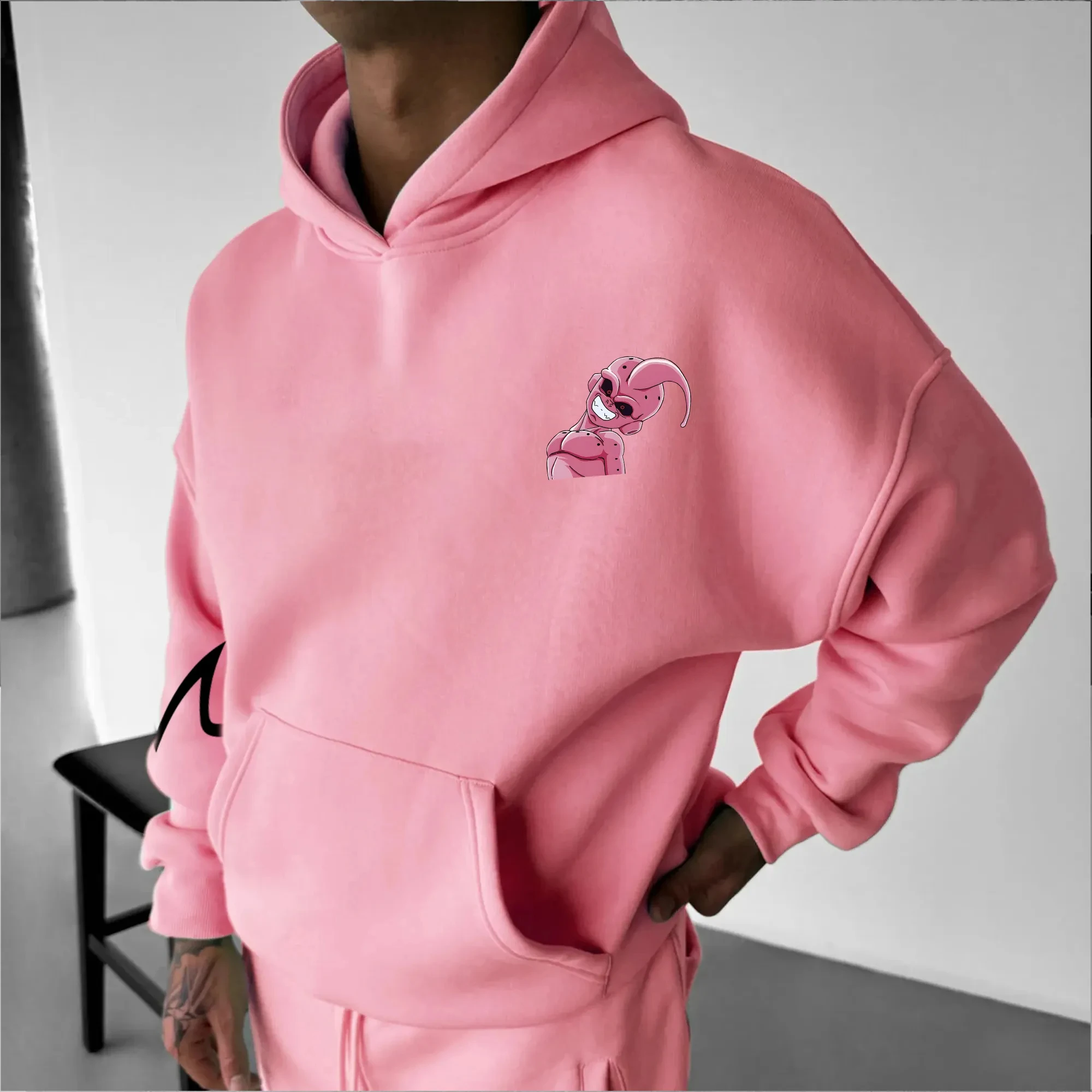 Sudadera con capucha de Dragon Ball Majin Buu para hombre, ropa de