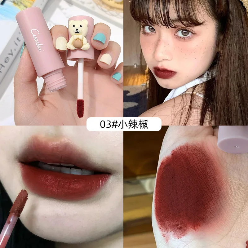 Creative Lipstick Waterproof Nude Red Lip Glaze Non Stick Cup Waterproof Long Lasting Cosmetics Korean Makeup Matte Lipstick