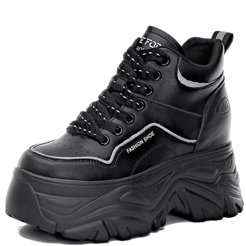 

Pop Platform Boots For Women 8cm British Style Short Boots Autumn And Winter New Style Students Korean Version Women's Winter Sh