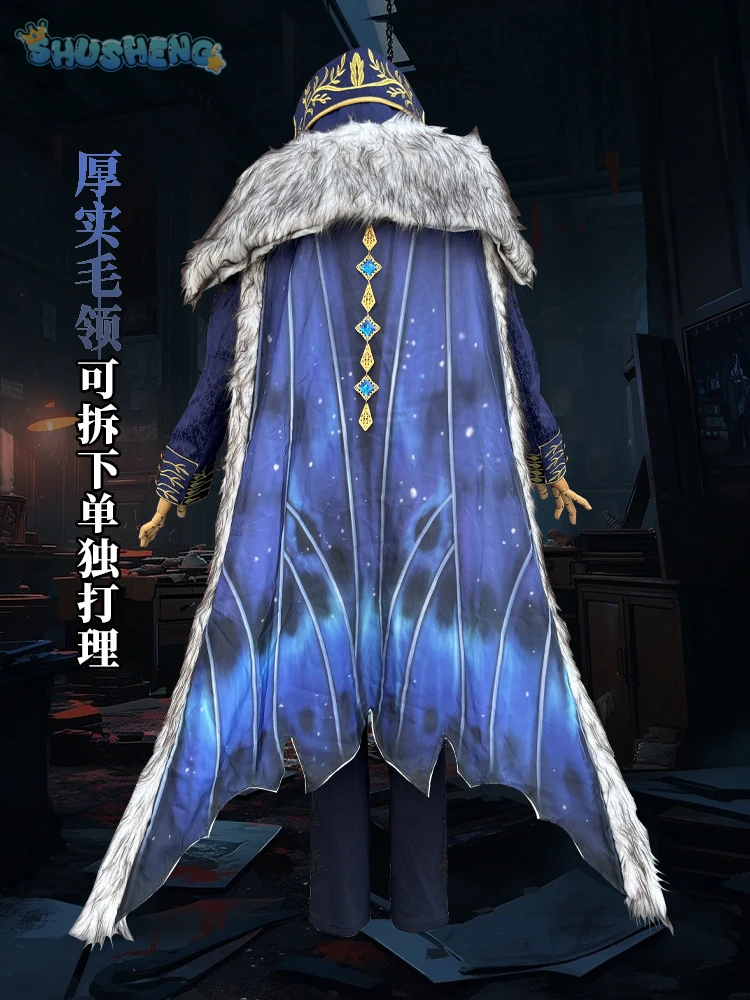 Identity V Hermit Alva Lorenz Warden Game Suit Handsome Uniform Cosplay Costume Halloween Party Role Play Outfit Men Woman