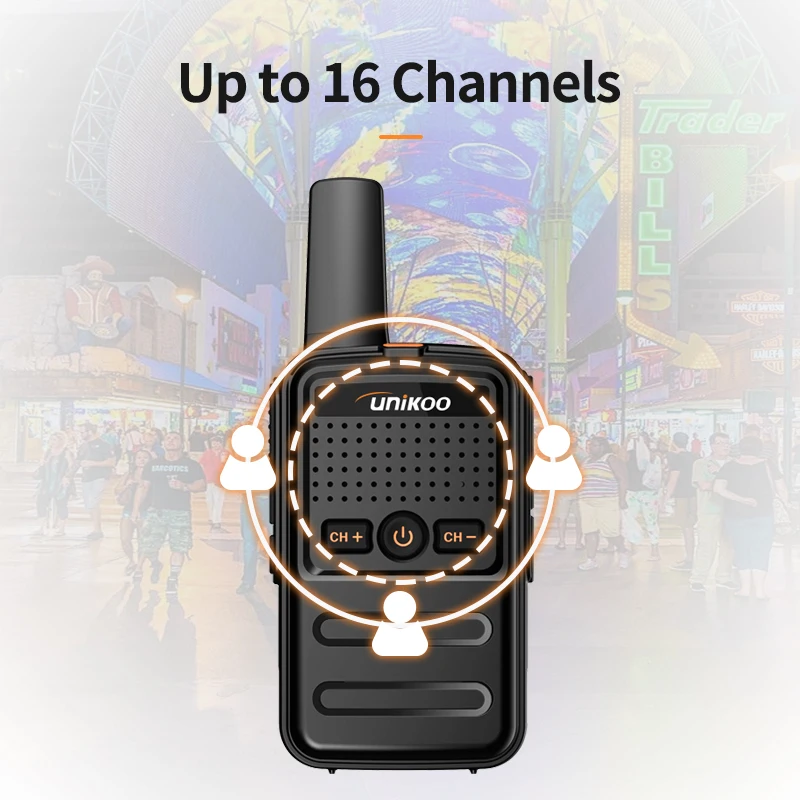 4 pcs  UNIKOO UK228 Walkie Talkie Mini Size Portable Handheld Radio Wireless Set Twol Way Radio Station Comunicador Transceiver