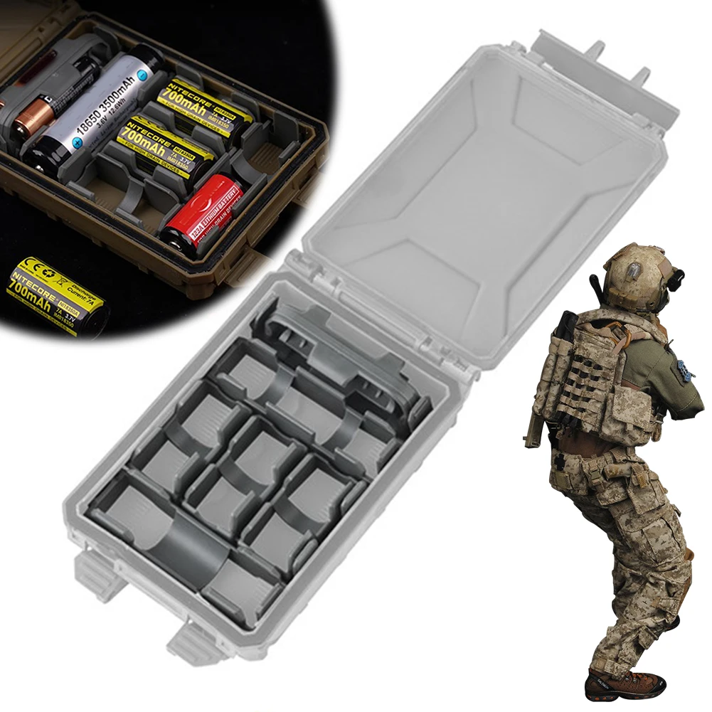 

Modular Battery Box Insert Accessories Battery Organizer Battery Storage Battery Insert for AAA 18650 18350 CR123A Batteries