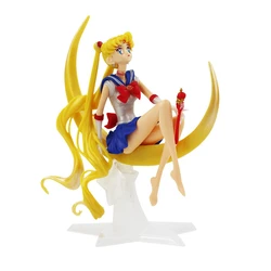 Bandai-Sailor Moon PVC Butter Toy pour enfants, décoration de gâteau, modèle d'action, ornement de voiture, cadeau de Noël et d'anniversaire, anime, fille