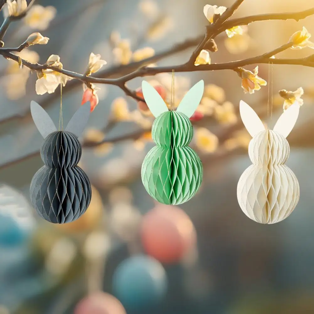 Easter Bunny Decorations Easter Bunny Honeycomb Decorations 3d Paper Rabbit Ornaments For Spring Celebration Table For Birthday