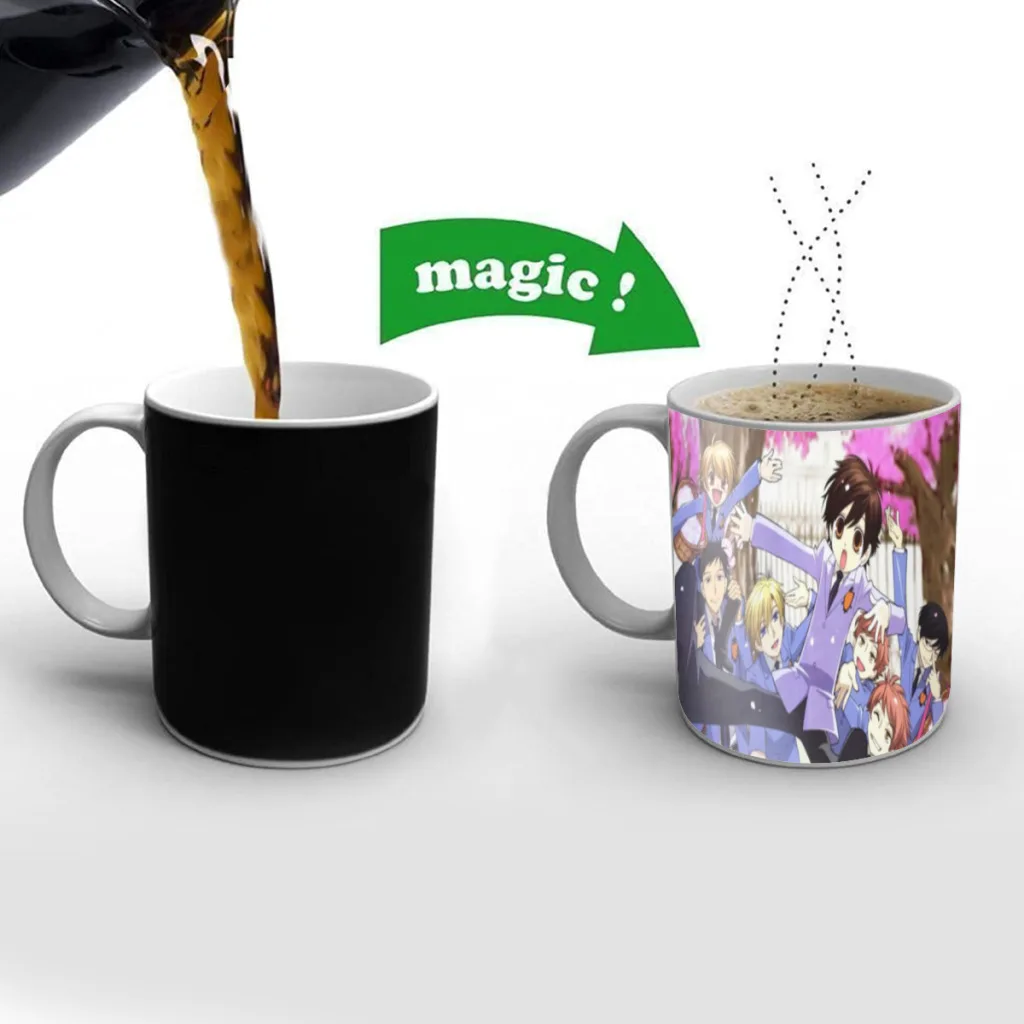 

Anime Ouran High School Host Club Color Changing Mug Magic Heat Sensitive Tea Cup Coffee Mug Gift Mug for Your Friends