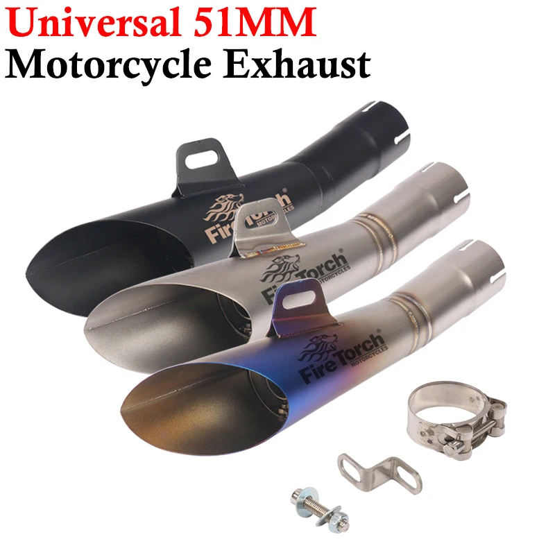 

Universal Motorcycle Exhaust Escape Modified Muffler Silencer Pipe Racing GP ATV Motocross For YZF-R6 R25 ER6N MT03 NC700 Z750