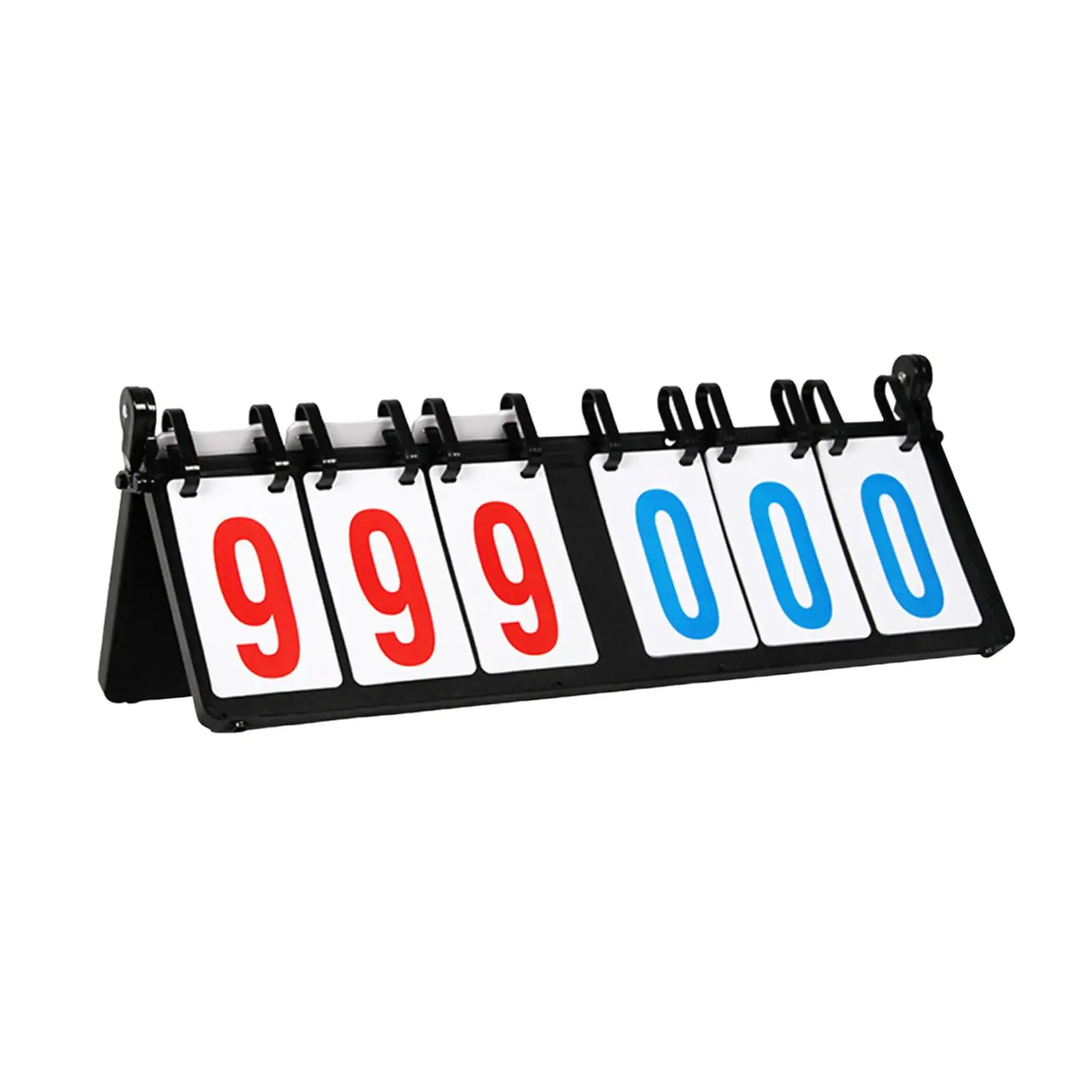 

Flip Scoreboard Score Counter 6 Digit Portable Score Board Tabletop Score Flipper Score Keeper for Baseball Soccer Volleyball