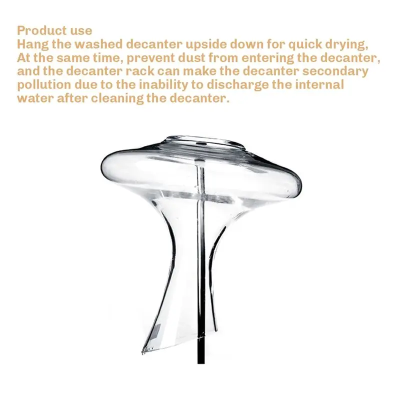 AB33-4X Wine Decanter Drying Rack Drink Glass Quick Dry Shelf Bottle Wine Carafe Drain Rack Holder Wine Carafe Invert Rack
