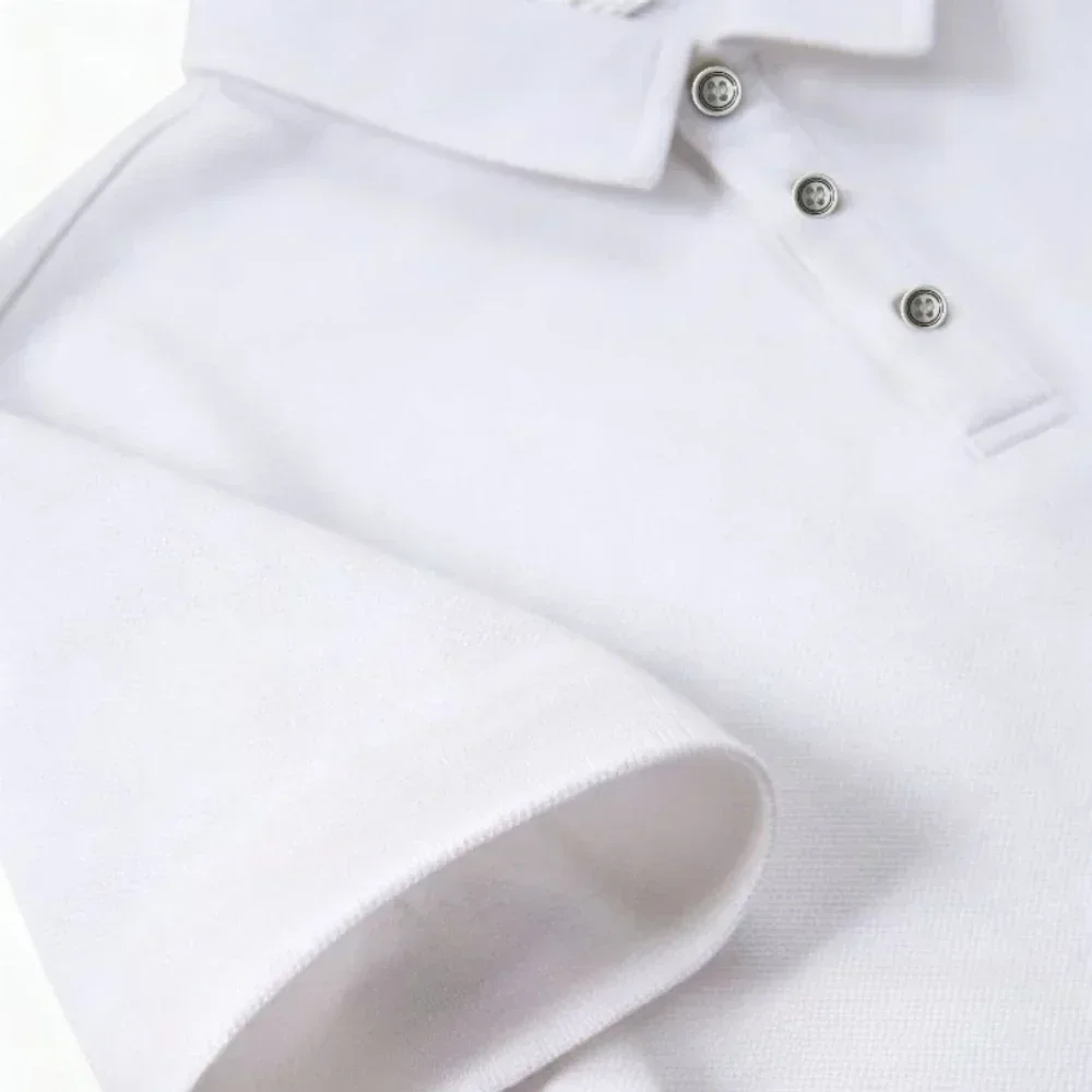 Sommerliche Trend-Poloshirts für Damen, lässiger Stil, atmungsaktive Golfshirts für Herren, Unisex-Streetwear, Oversize-weißes Oberteil – Detail 15