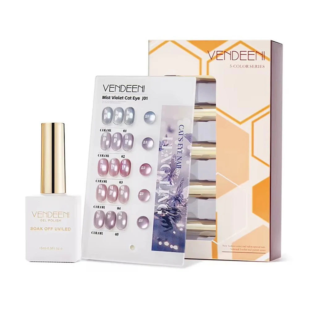 vendeeni-–-kit-de-vernis-a-ongles-gel-effet-œil-de-chat-5-couleurs-semi-permanent-magnetique-scintillant-uv-led-a-retirer-par-trempage-avec-presentoir