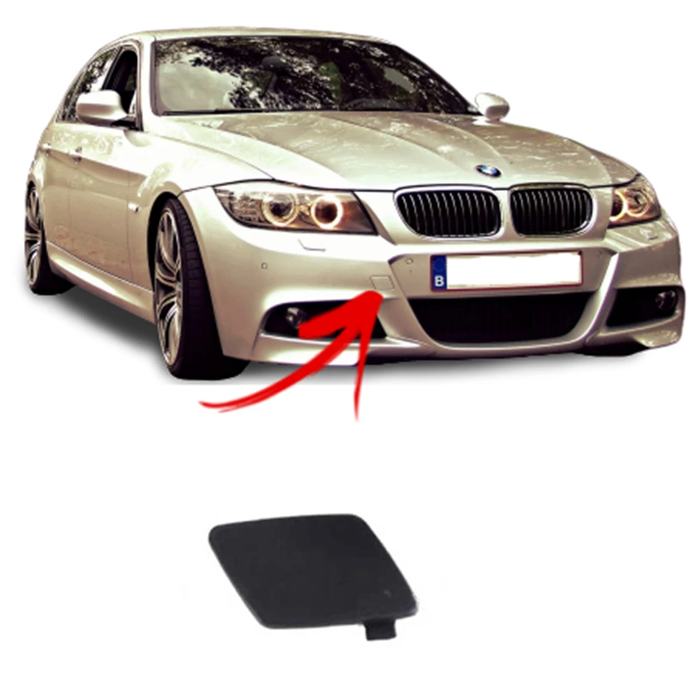 FOR BMW 3 LCI E90 E91 2009-2012 M SPORT Front Bumper Tow Hook Eye Cover 7891391