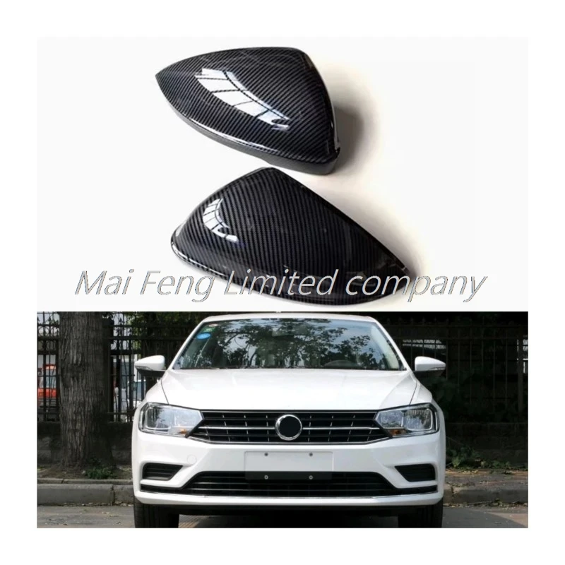 

For Volkswagen Bora 2019 2020 2021 2022 2023 Replace rearview mirror cap Carbon fiber 1 on 19G857537 19G857538