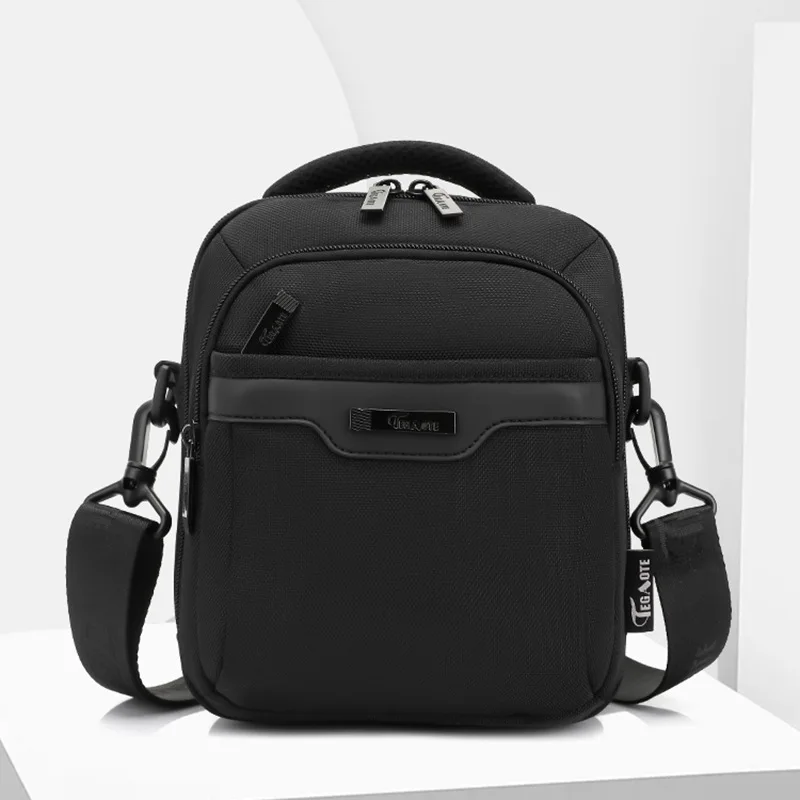

Men's Fashionable Business Casual Shoulder Bag Simple Oxford Cloth Small Crossbody Bag Outdoor Commuting Mobile Phone Sling Bag