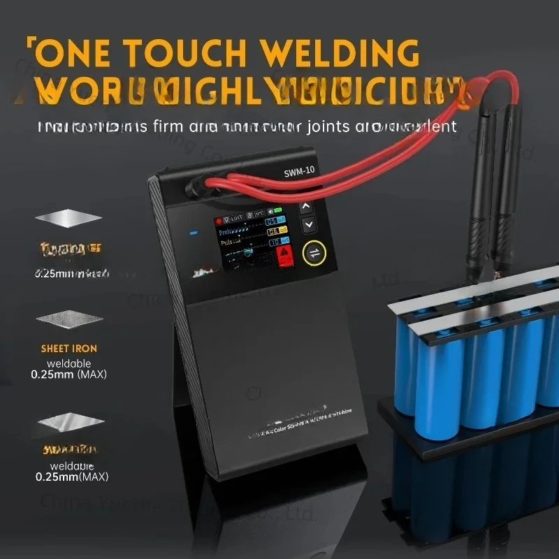 SWM-10 Welding Machine Portable Battery Spot Welding Adjustable MAX 0.25mm 5000mah 18650 Battery Nickel Sheet Iron Sheet