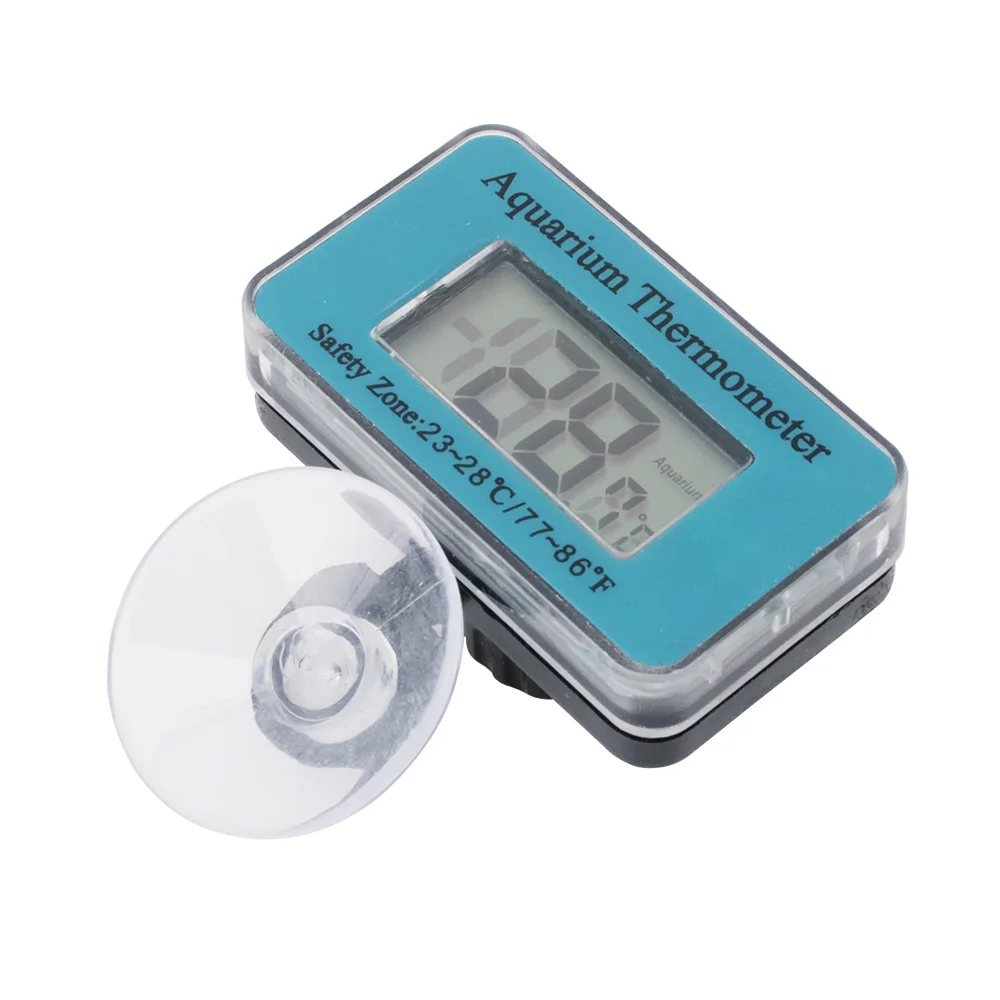 BORUiT Aquarium Thermometer Digital Fish Tank Thermometer Accurate Reptile Thermometer Temperature Gauge with Large LCD Screen