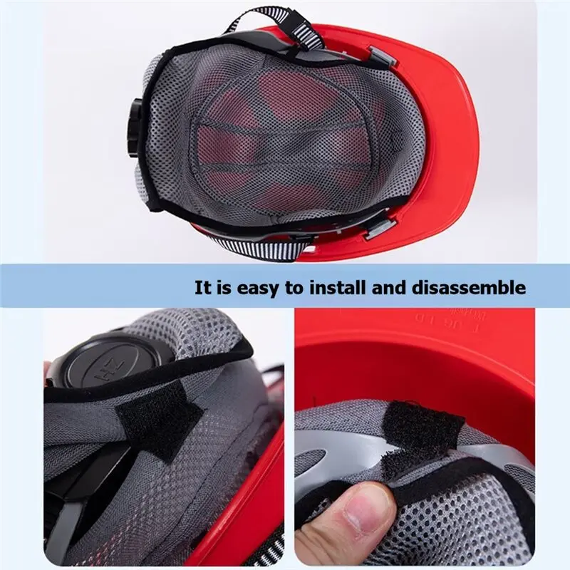 FEDI-Safety Cap Cooling Pad Head Protection Adult Helmet Insert Liner Breathable Mesh
