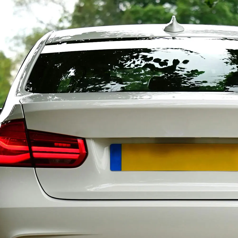 

2pcs 2 Rolls Pvc Car Windshield Sunshade Decal Front Windscreen Visor Sticker Waterproof Fade Resistant Matte Finish Universal