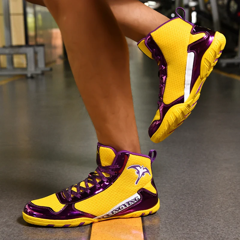 

Professional Boxing Shoes, Men's Mesh Breathable and Comfortable, Wrestling Shoes, Combat Sports Shoes, Fitness Training Shoes