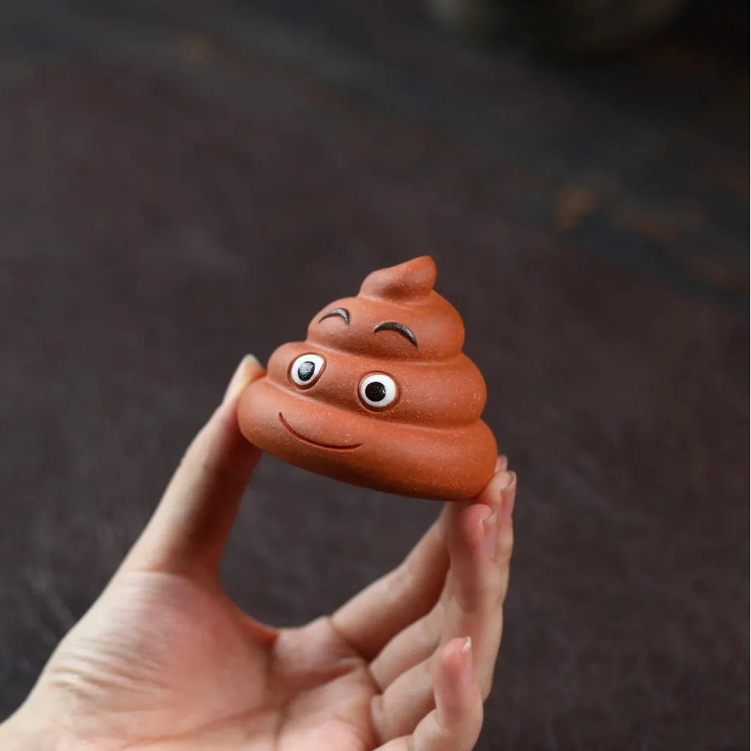 Yixing Purple Clay Pet Figurine, Creative Toy For Tea Table, Realistic Decoration