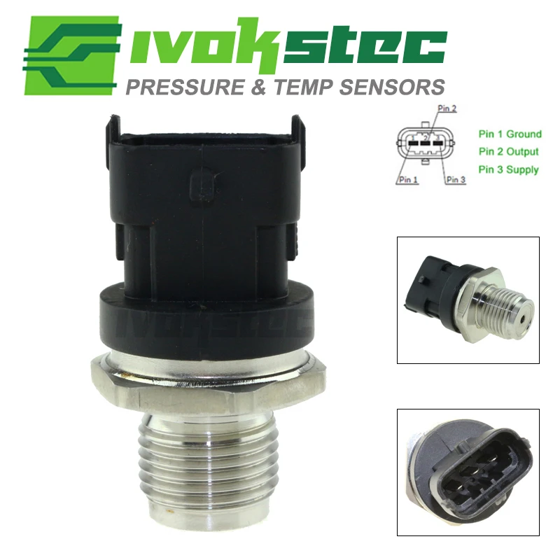 Brand New 1800 Bar Fuel Rail Pressure Sensor For Komatsu PC200-8/220/240 Yanmar Excavator 6754-72-1210 129A00-57000