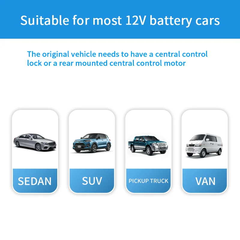 Remote Starter and Car Alarm Smart App Remote Start Stop System for Cars Engine Push Start System with Auto Ignition Button