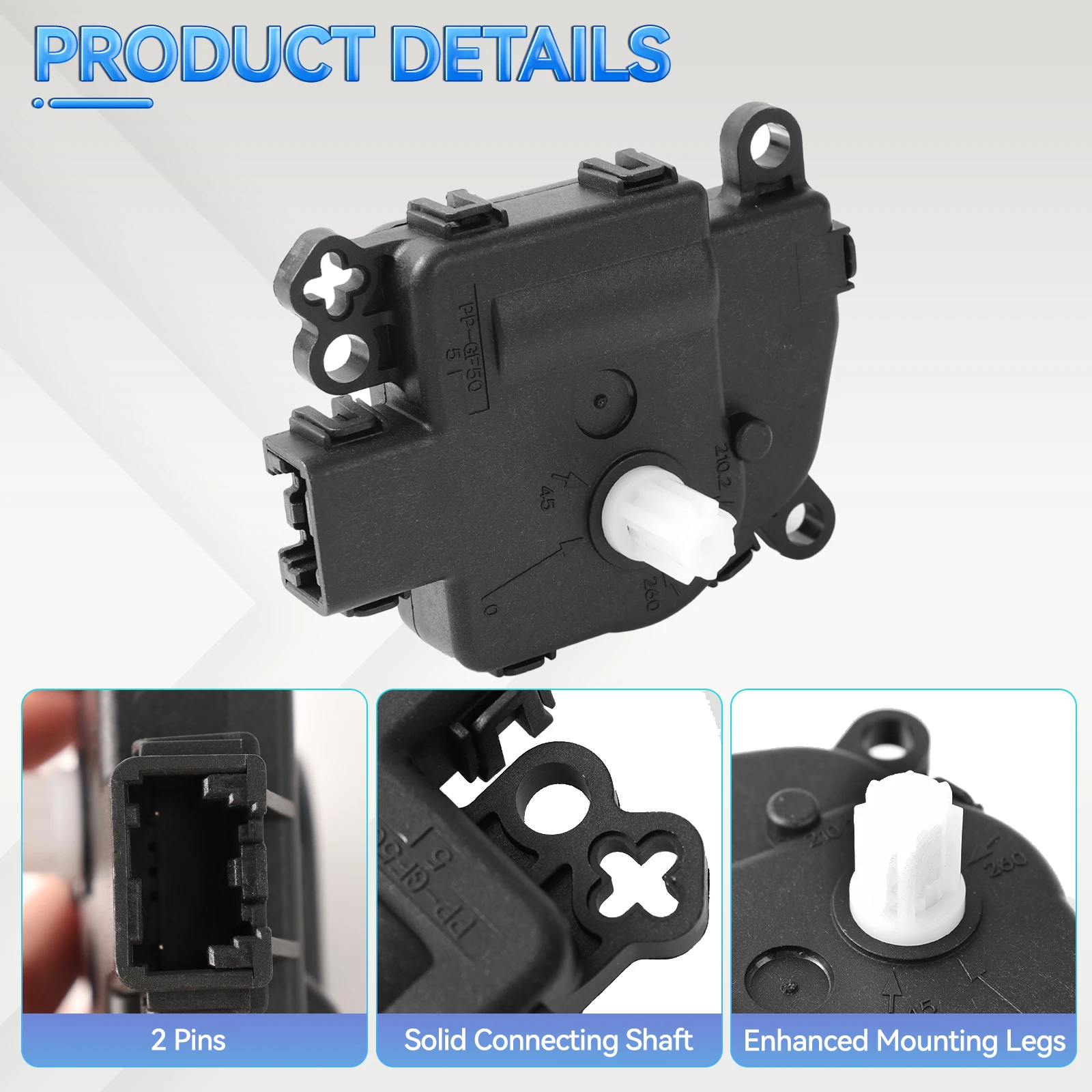 

HVAC Air Conditioner Blend Door Actuator for Dodge Ram 1500 2011 - 2021 2500 3500 4500 5500 2011-2018 68089742AA 604-005 604005
