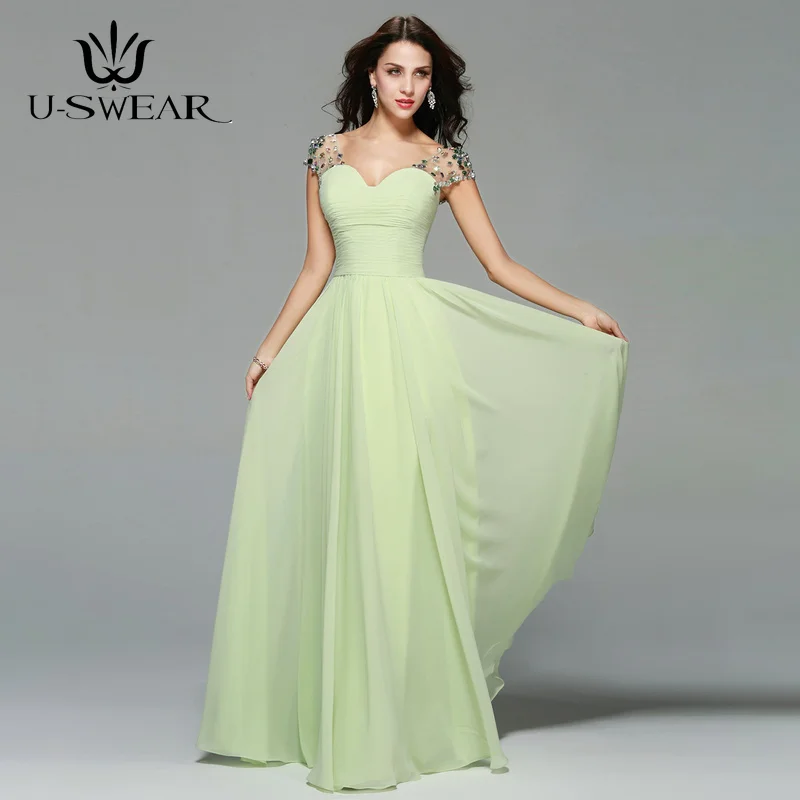 Grace Mint Green Bridesmaid Dresses Sweetheart Sleeveless Dresses for Wedding Party Chiffon Pleat Robe Demoiselle Evening Dress