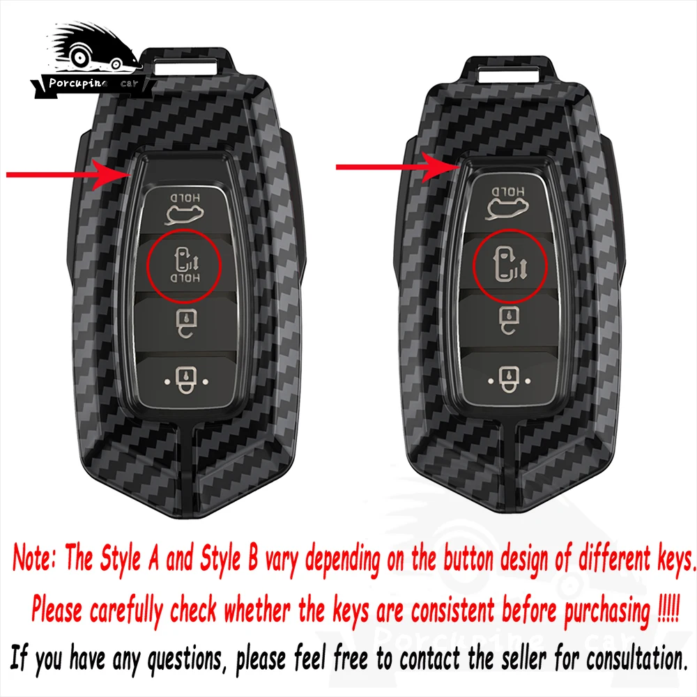 PC Car Key Case For Hyundai N Performance Palisade Grandeur Azera Elantra GT Kona Remote Fob Protector Cover Accessories