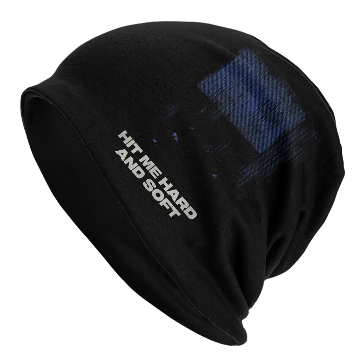 Billies Hit Me Hard And Soft Blue Photo Bonnet Hats Goth Outdoor Skullies Beanies Hats Eilishs for Men Women Warm Dual-use Caps