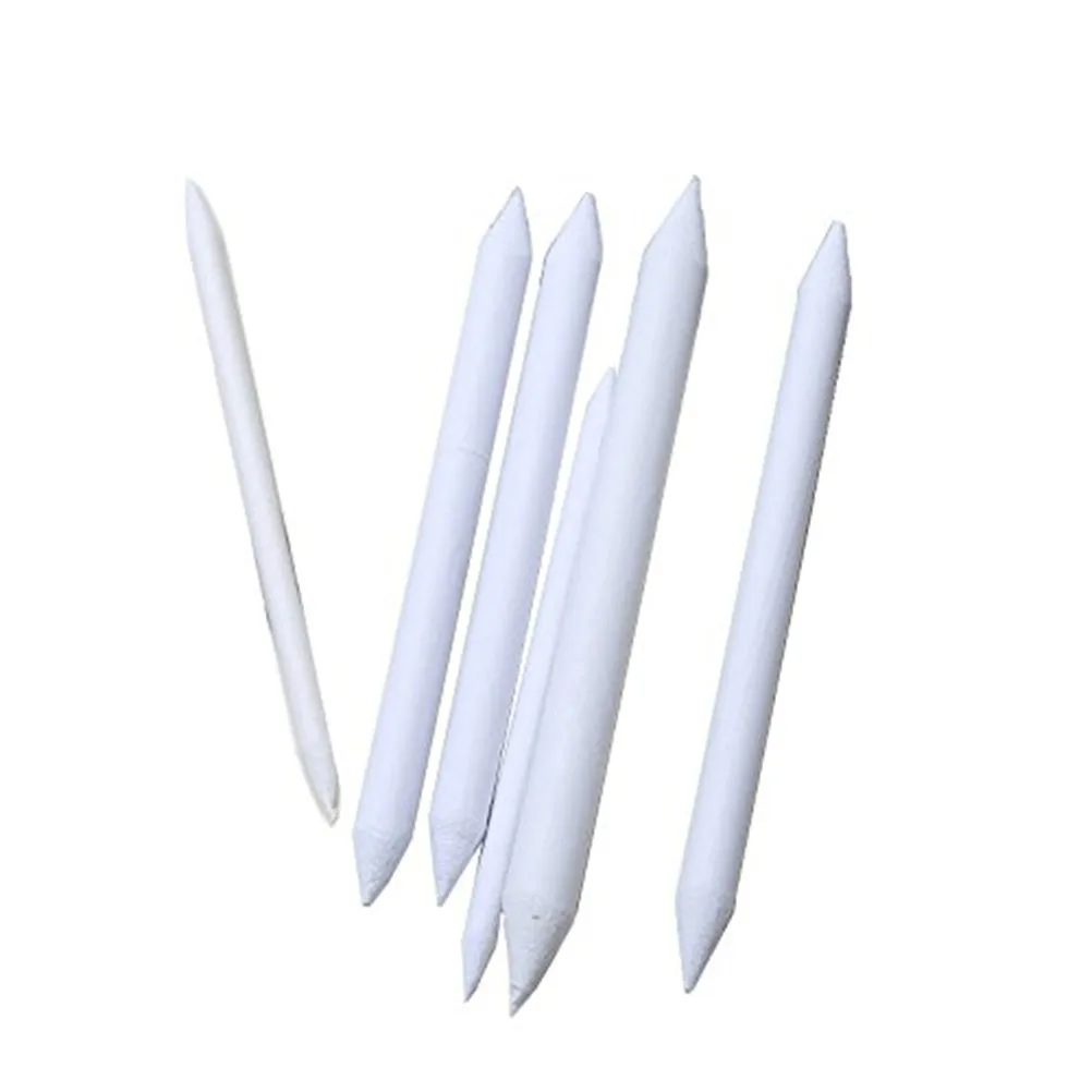 

6Pcs Stumps and Tortillions Set Premium Sketch Rub Pencil for Blending Smoothing Artwork Mediums Double Ended Sharpenable Design
