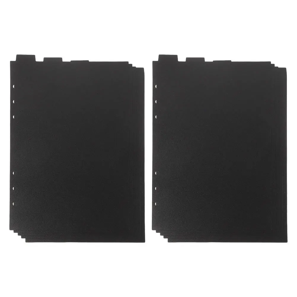 Picture 7: 10Pcs Loose-Leaf Binder Dividers Plastic Index Tabs Detachable Notebook Page Dividers Organizer for Office School File