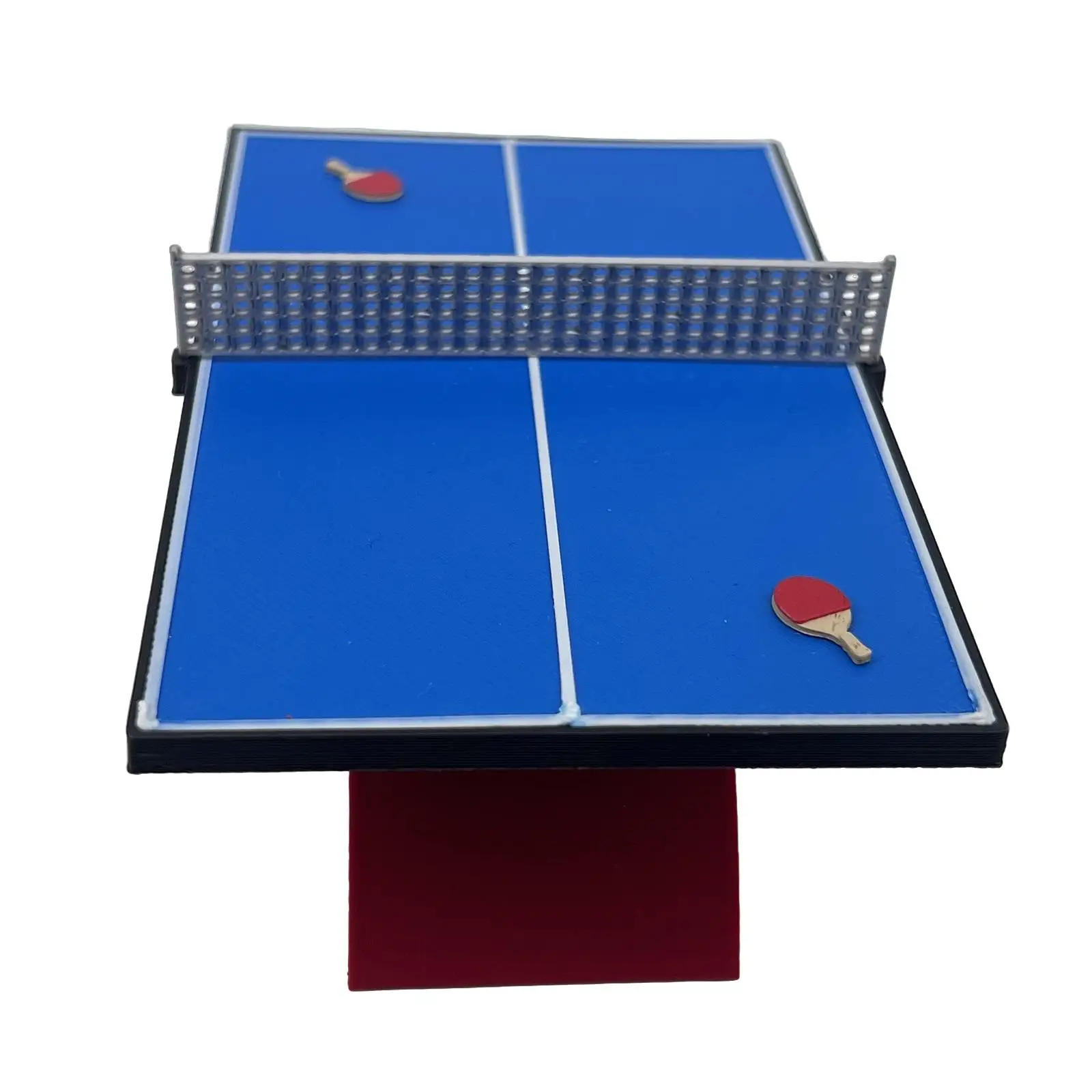 1/12 미니어처 탁구대 미니 테이블 DIY 프로젝트 디오라마 수집품